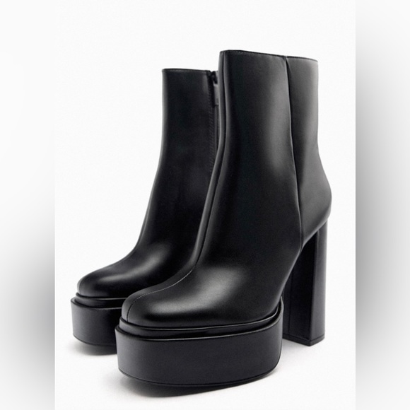 ZARA Platform Ankle Boots - Picture 4 of 15